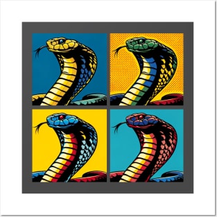 King Cobra Pop Art - Cool Snake Posters and Art